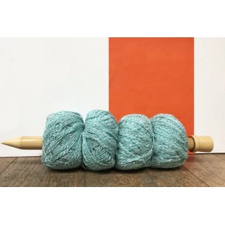 Votre pack de 4 pelotes 35g coton - 4 pelotes Vert Jade - Ecru