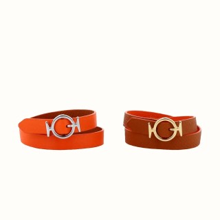 Bracelet Phileo réversible - Orange / Fauve