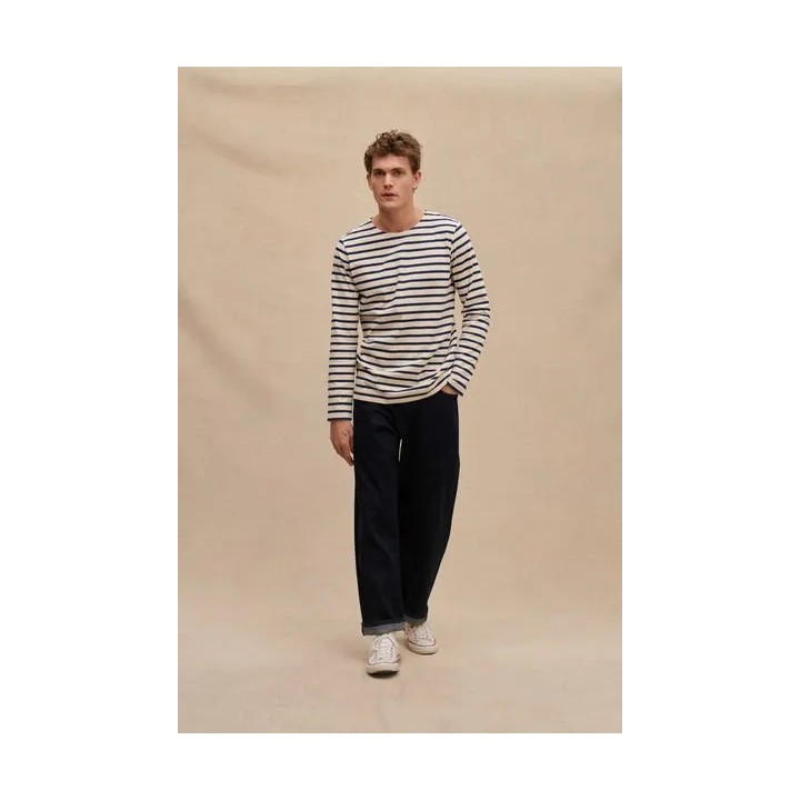 Marinière écru et marine pour homme