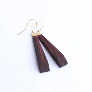 Boucles Selva en bois de violette