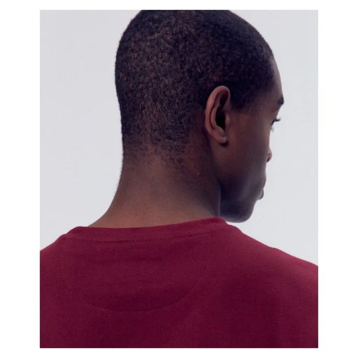 Sweat Benoît vélo bordeaux en coton bio