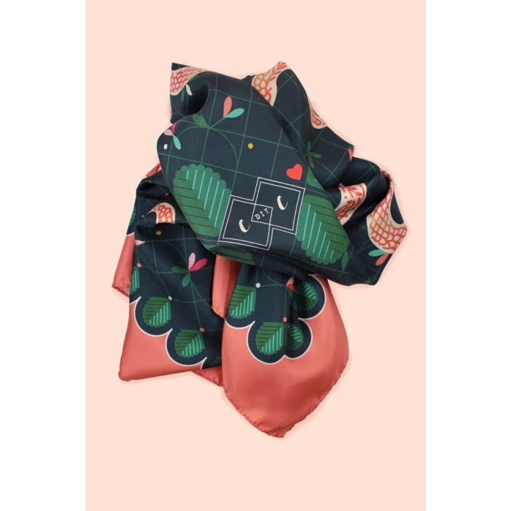 Foulard en Twill de soie EDEN 90x90cm