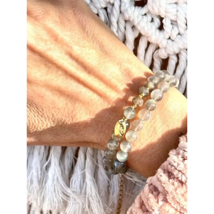 Bracelet Labradorite Double