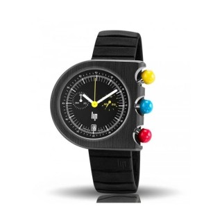 Montre Lip - Mach 2000 chronographe seconde chrono jaune
