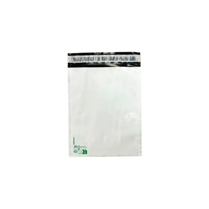 100 Enveloppes plastique opaques 80 microns N°1 - 185x230mm