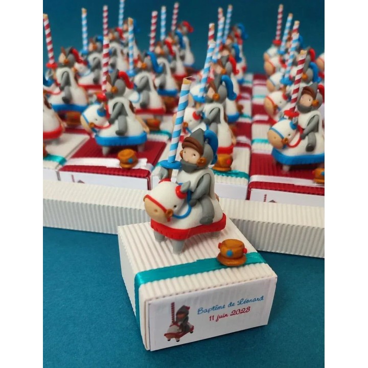 Boîtes à dragées chevaliers de tournoi - Pâte et Tics