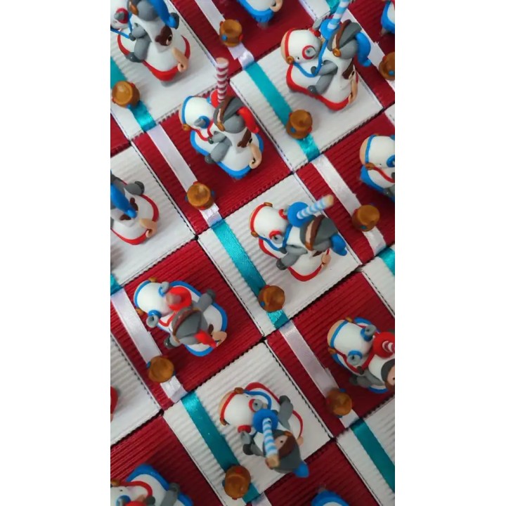 Boîtes à dragées chevaliers de tournoi - Pâte et Tics