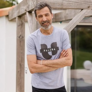 Tee shirt gris homme SIGNATURE PALÂBA