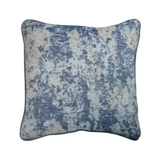 Housse de coussin pur coton coloris bleu blue