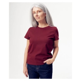 Tee-shirt Ida bordeaux en coton bio