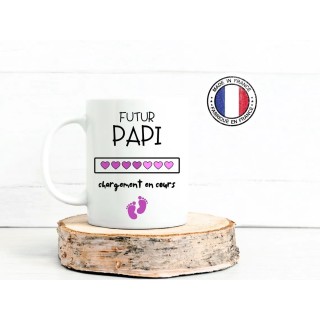Tasse céramique 330ml - Annonce spéciale : "Tu vas être papi" - Cadeau surprise pour futur grand-père
