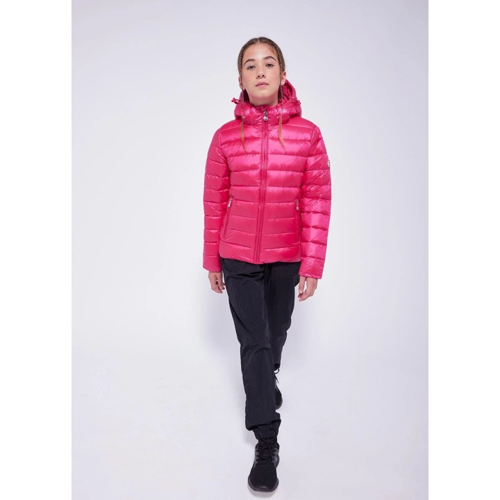 Doudoune à capuche Spoutnic Shiny enfants Peony